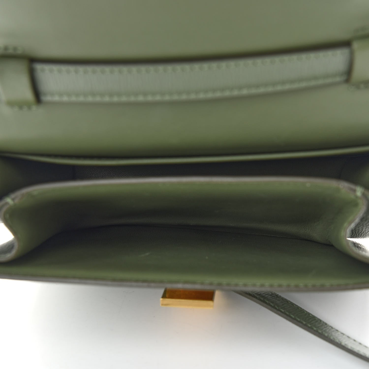 Celine Liege Calfskin Teen Classic Box Flap Bag Light Khaki 5 of 10