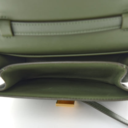 Celine Liege Calfskin Teen Classic Box Flap Bag Light Khaki 5 of 10