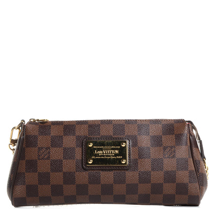 Louis Vuitton Damier Ebene Eva Clutch 1 of 8