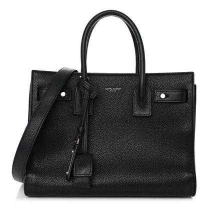 Saint Laurent Grained Calfskin Baby Sac De Jour Souple Black 1 of 9