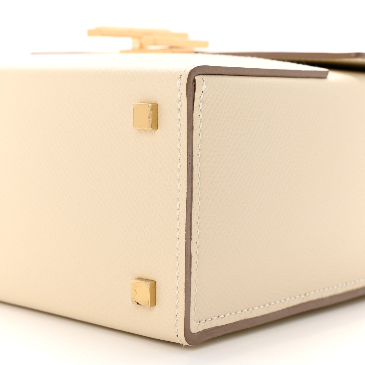 Hermes Epsom Cinhetic Boxy Top Handle Bag Craie 10 of 12
