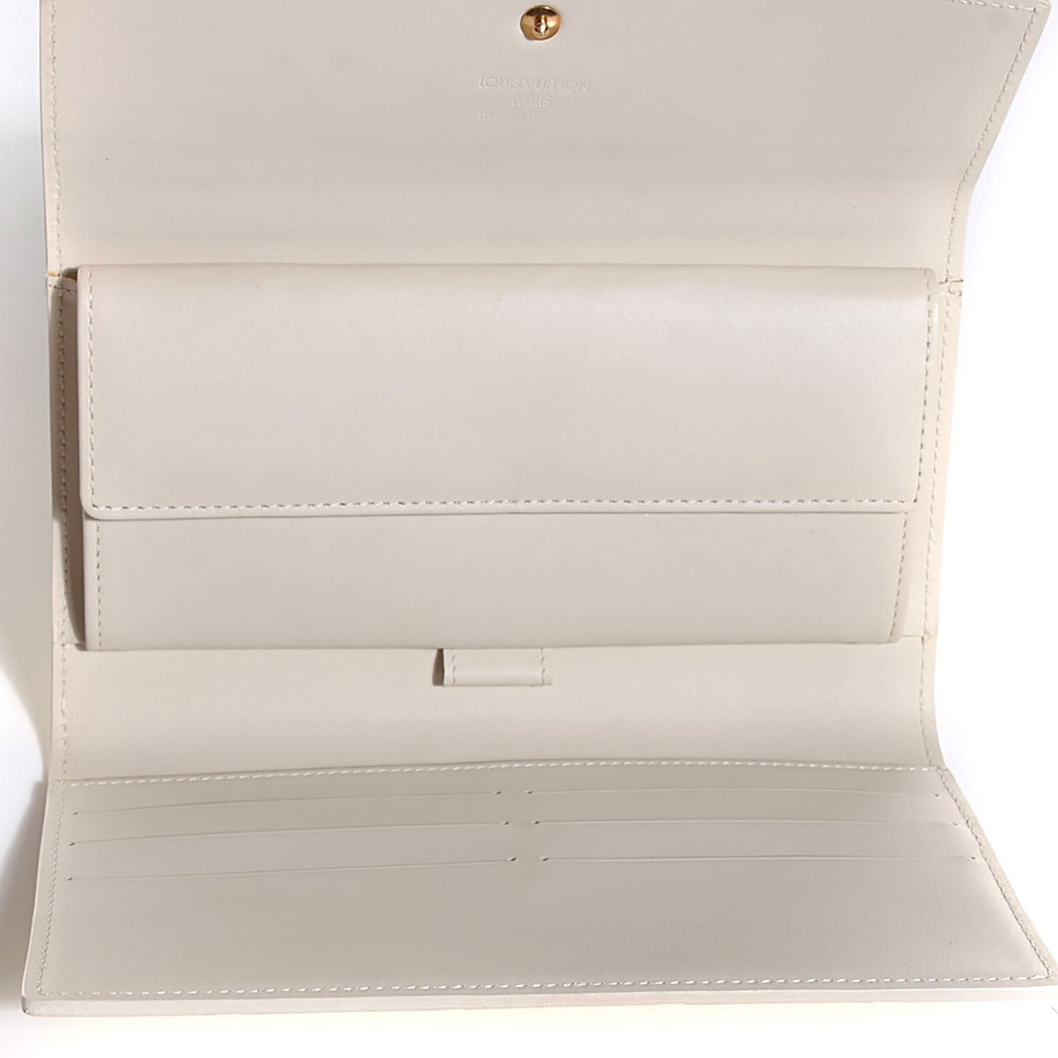 Louis Vuitton Vernis Porte Tresor International Wallet Perle 6 of 8