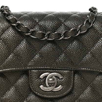 Chanel Caviar Quilted Mini Square Flap Dark Charcoal 8 of 11