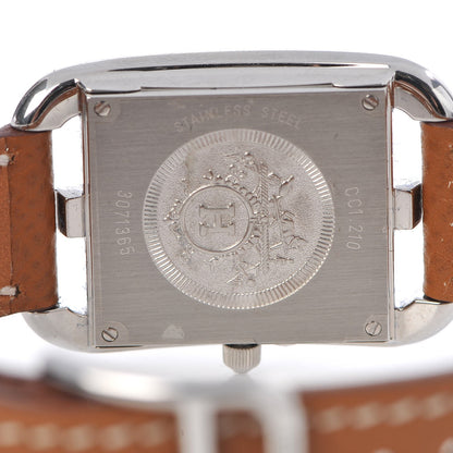 Hermes Stainless Steel Epsom 23mm Cape Cod Quartz Watch Gold 5 of 9