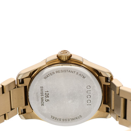 Gucci Stainless Steel 27mm G-Timeless Diamante Quartz Watch Gold 4 of 6