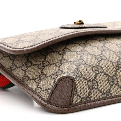 Gucci GG Supreme Monogram Neo Vintage Web Belt Bag Brown 9 of 10