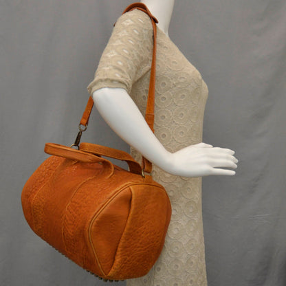 Alexander Wang Leather Rocco Duffel Orange 2 of 7