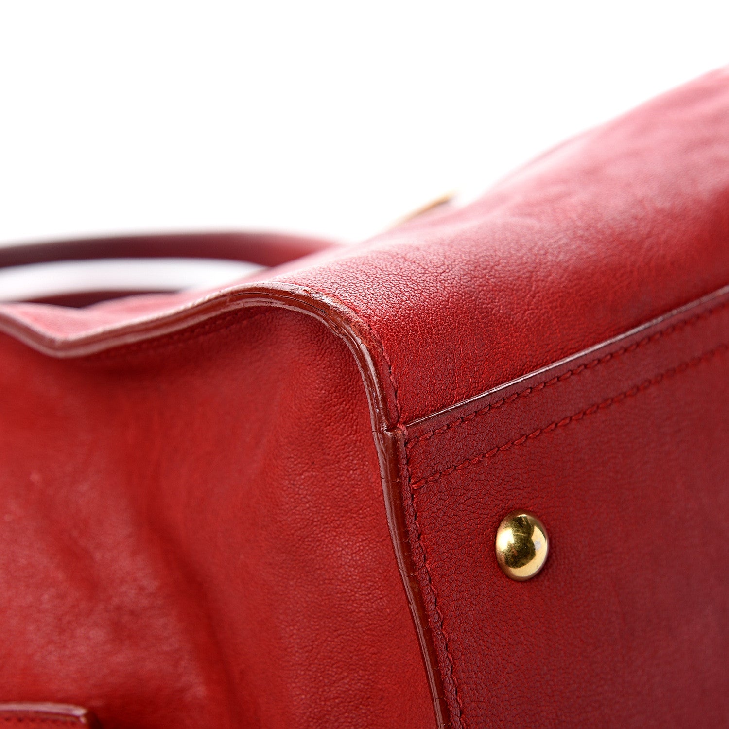 Saint Laurent Sheepskin Medium Cabas ChYc Red 7 of 12