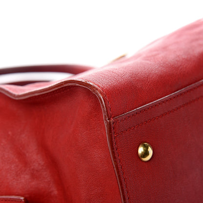 Saint Laurent Sheepskin Medium Cabas ChYc Red 7 of 12