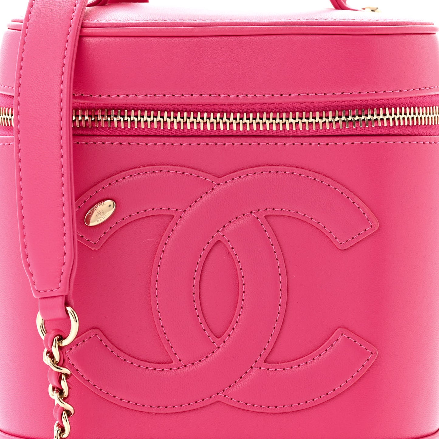 Lambskin Timeless Vanity Cosmetic Case Pink