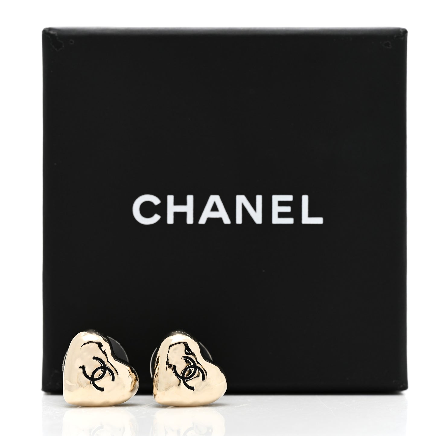 CC Heart Earrings Gold