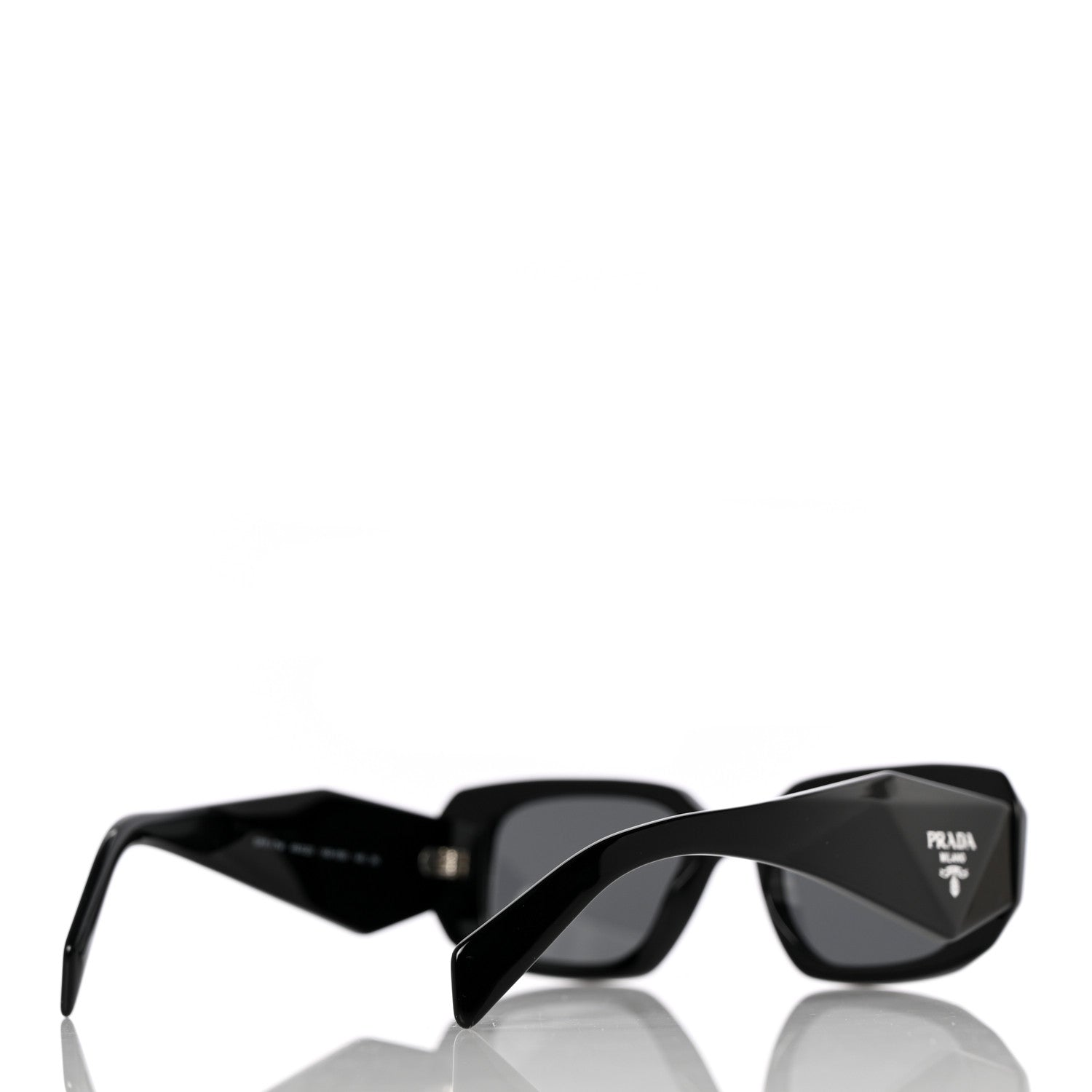 Prada Acetate Symbole Sunglasses SPR 17W Black 4 of 9
