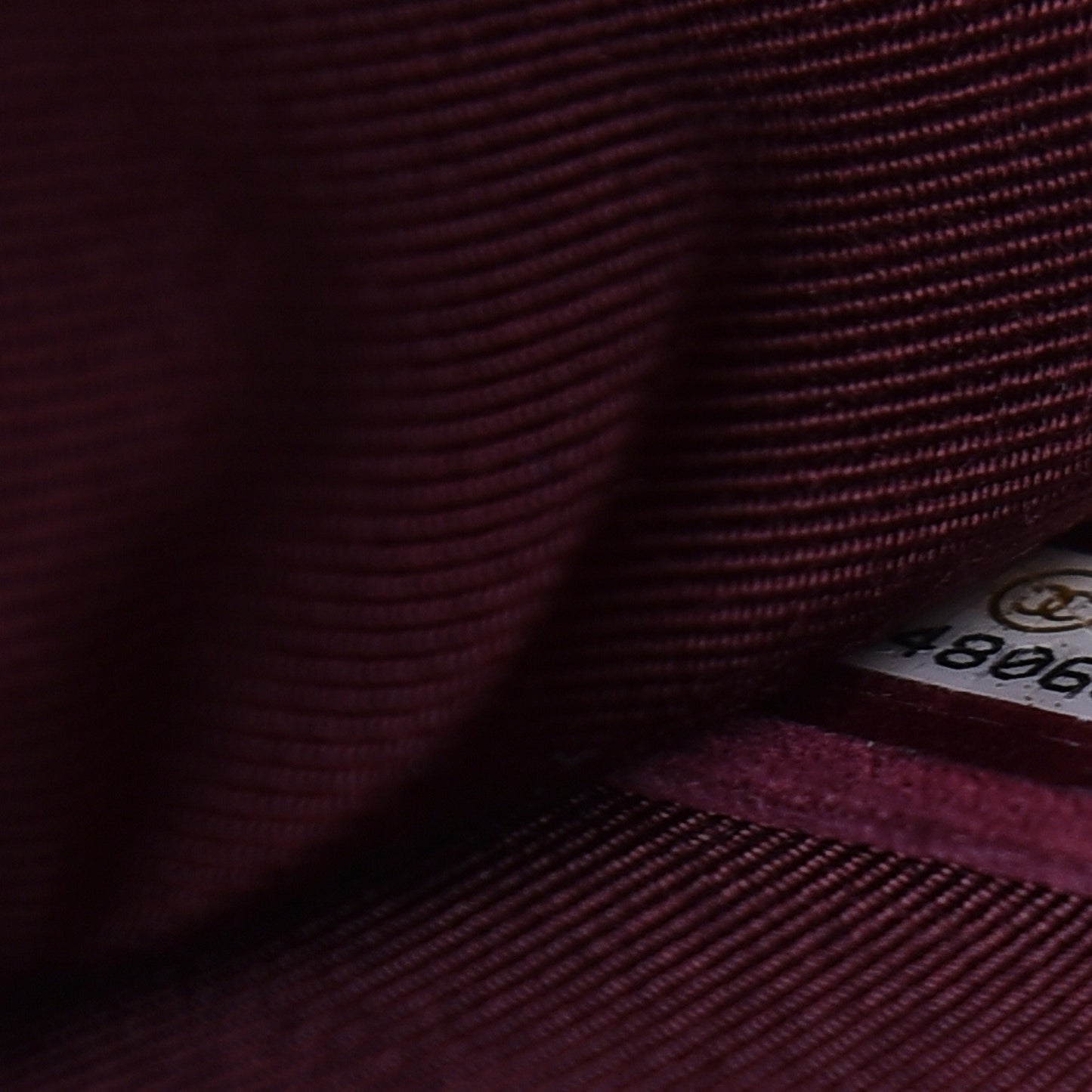 Calfskin Quilted Large Flap Bag Burgundy