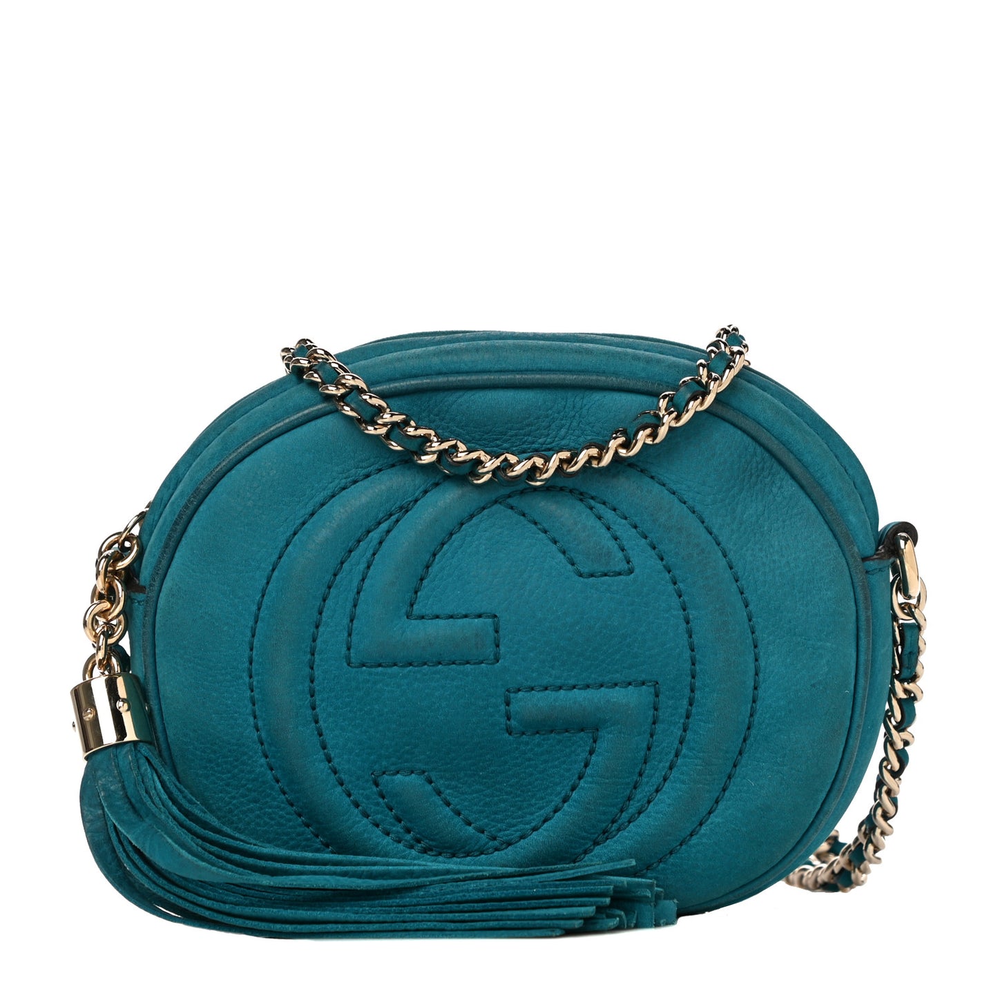 Vitello Range Mini Soho Chain Bag Deep Cobalt