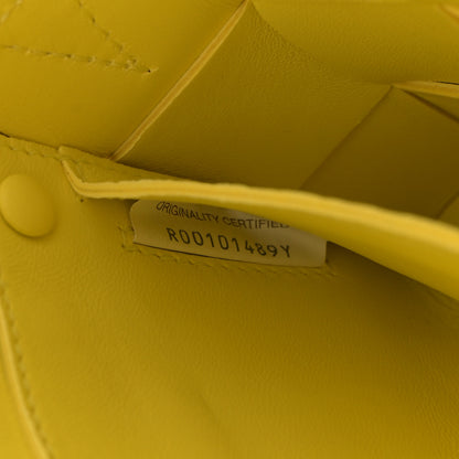 Bottega Veneta Lambskin Maxi Intrecciato Small Cassette Crossbody Bag Lemonade 7 of 10