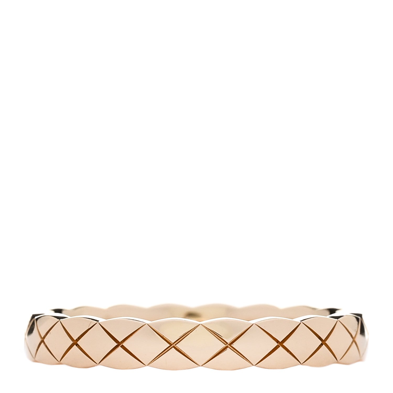 Chanel 18K Yellow Gold Mini Coco Crush Ring 59 8.75 1 of 5