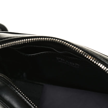 Prada Soft Calfskin Diagramme Crossbody Bag Black 13 of 14