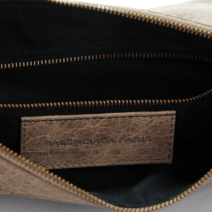 Balenciaga Agneau Classic Hardware Flat Handle Clutch Gris Poivre 6 of 7