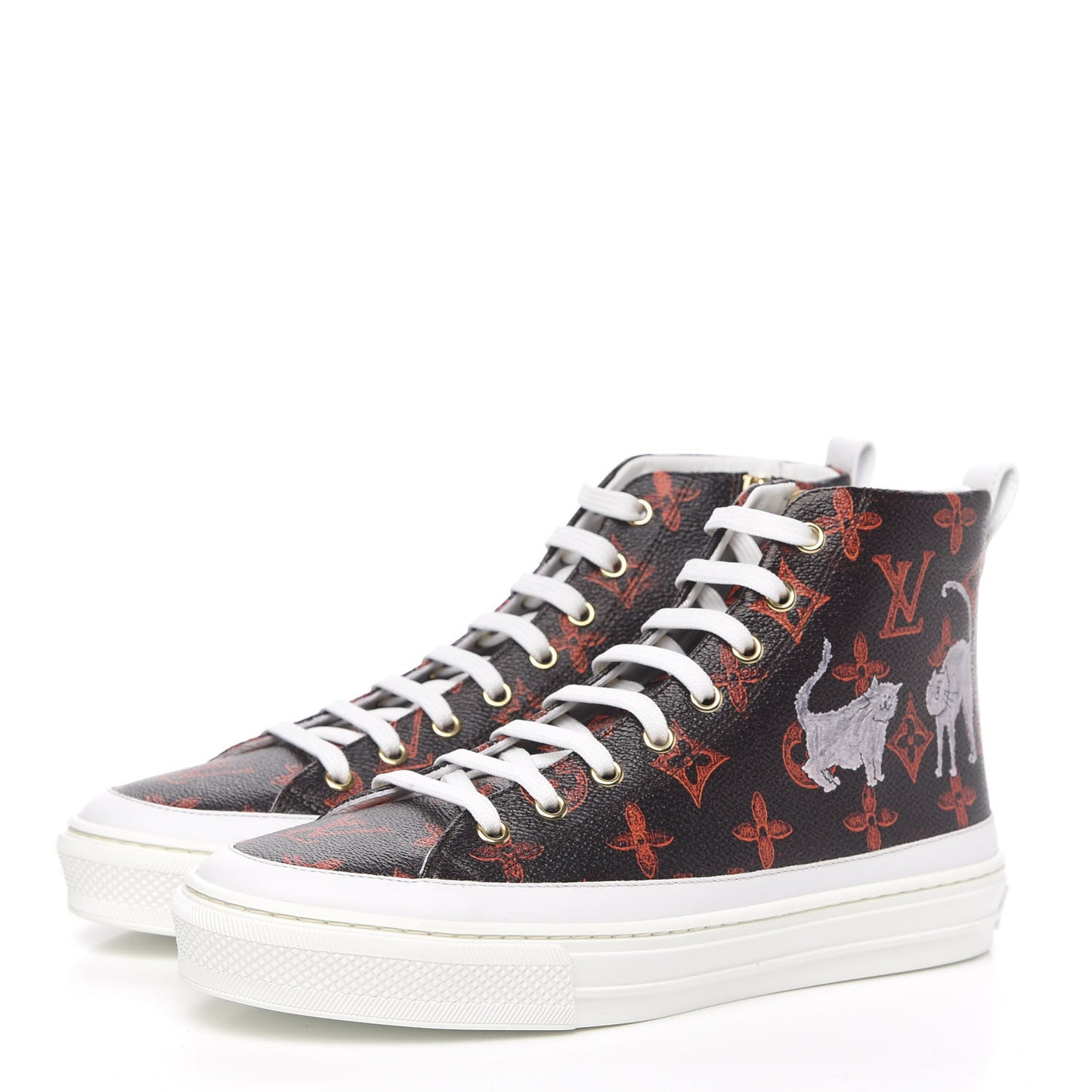 Catogram Stellar Sneaker Boots 38 Marron