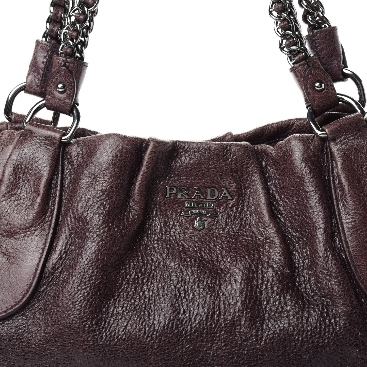 Cervo Lux Chain Hobo Brown
