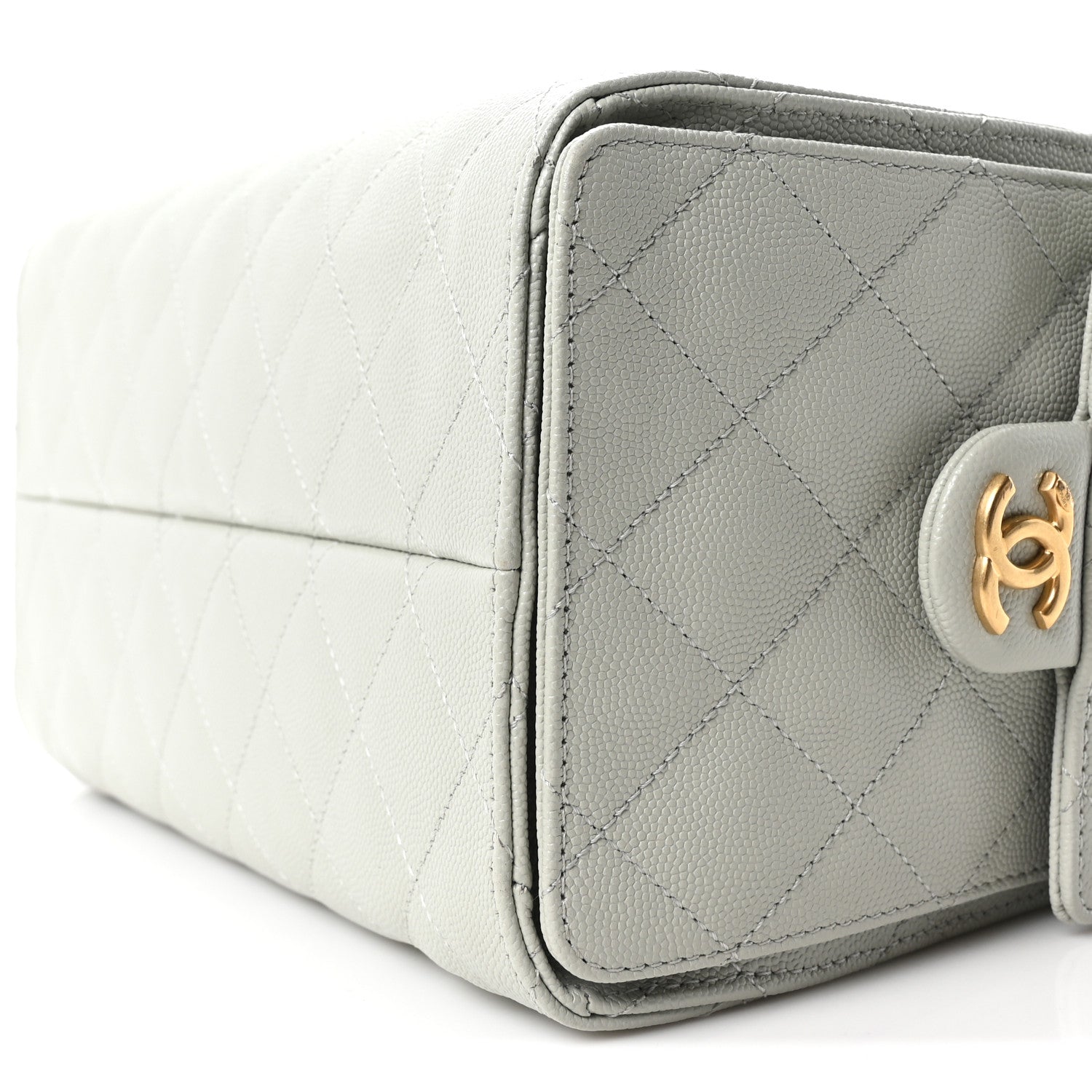 Chanel Caviar Quilted Small Chanel 25 Handbag Light Green 10 of 10