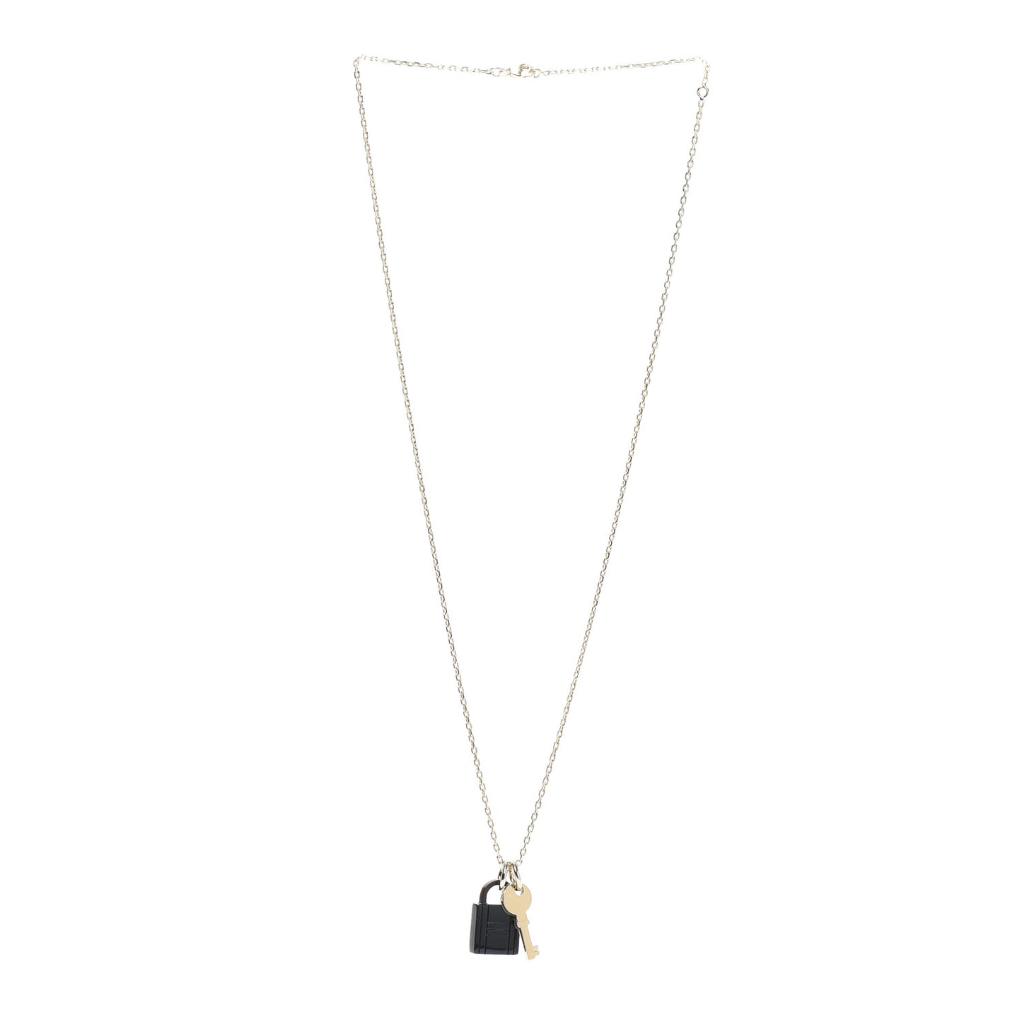 Permabrass Buffalo Horn Amulette Padlock PM Pendant Necklace