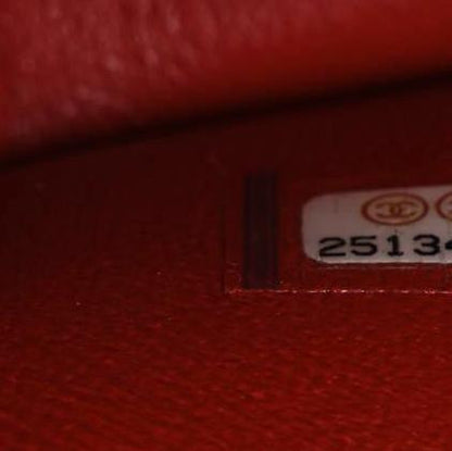 Chanel Lambskin Chevron Quilted Jumbo Double Flap Red 9 of 15