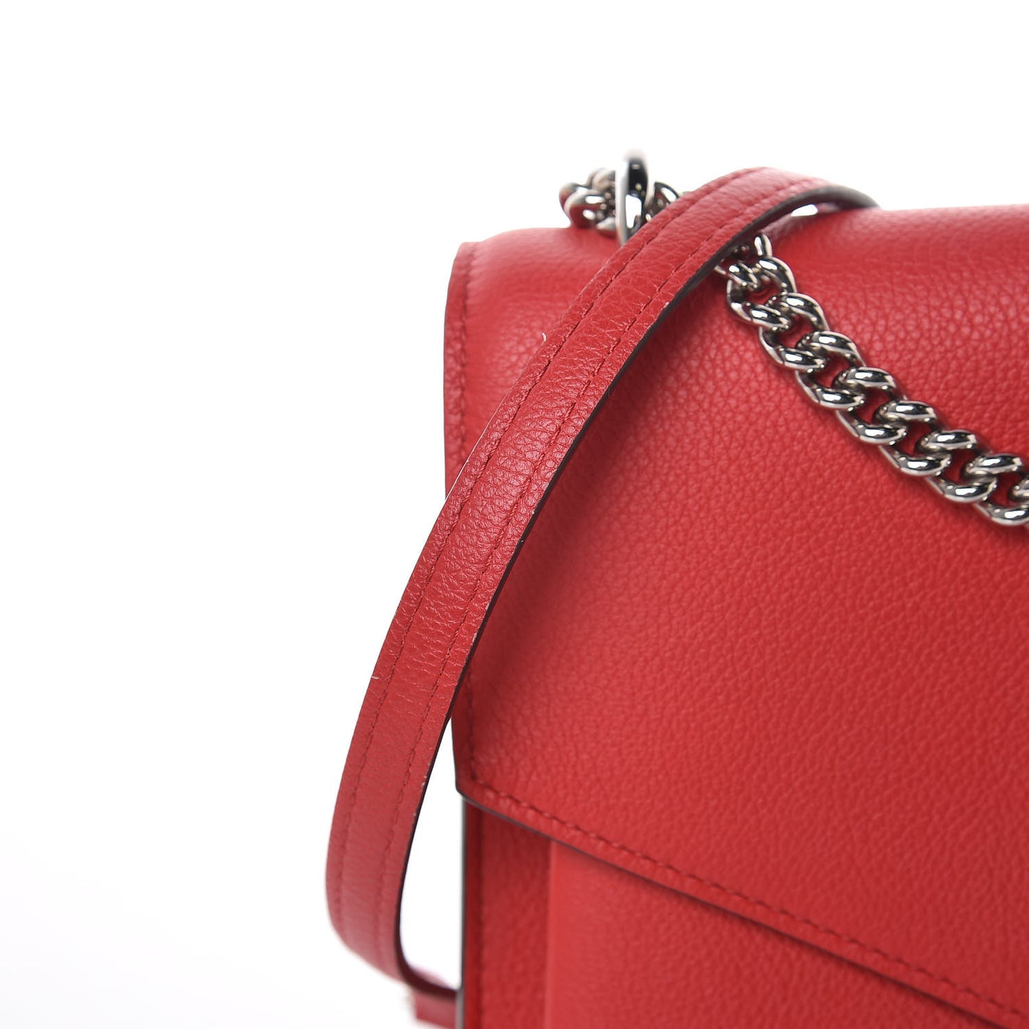 Soft Calfskin Mylockme Chain Bag BB Rubis