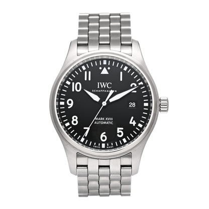 IWC Stainless Steel 40mm Mark XVIII Automatic Watch Black IW327015 1 of 5