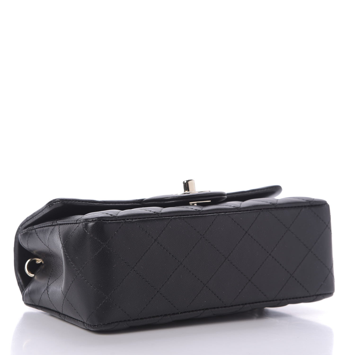 Chanel Lambskin Quilted Mini Rectangular Flap Black 4 of 10
