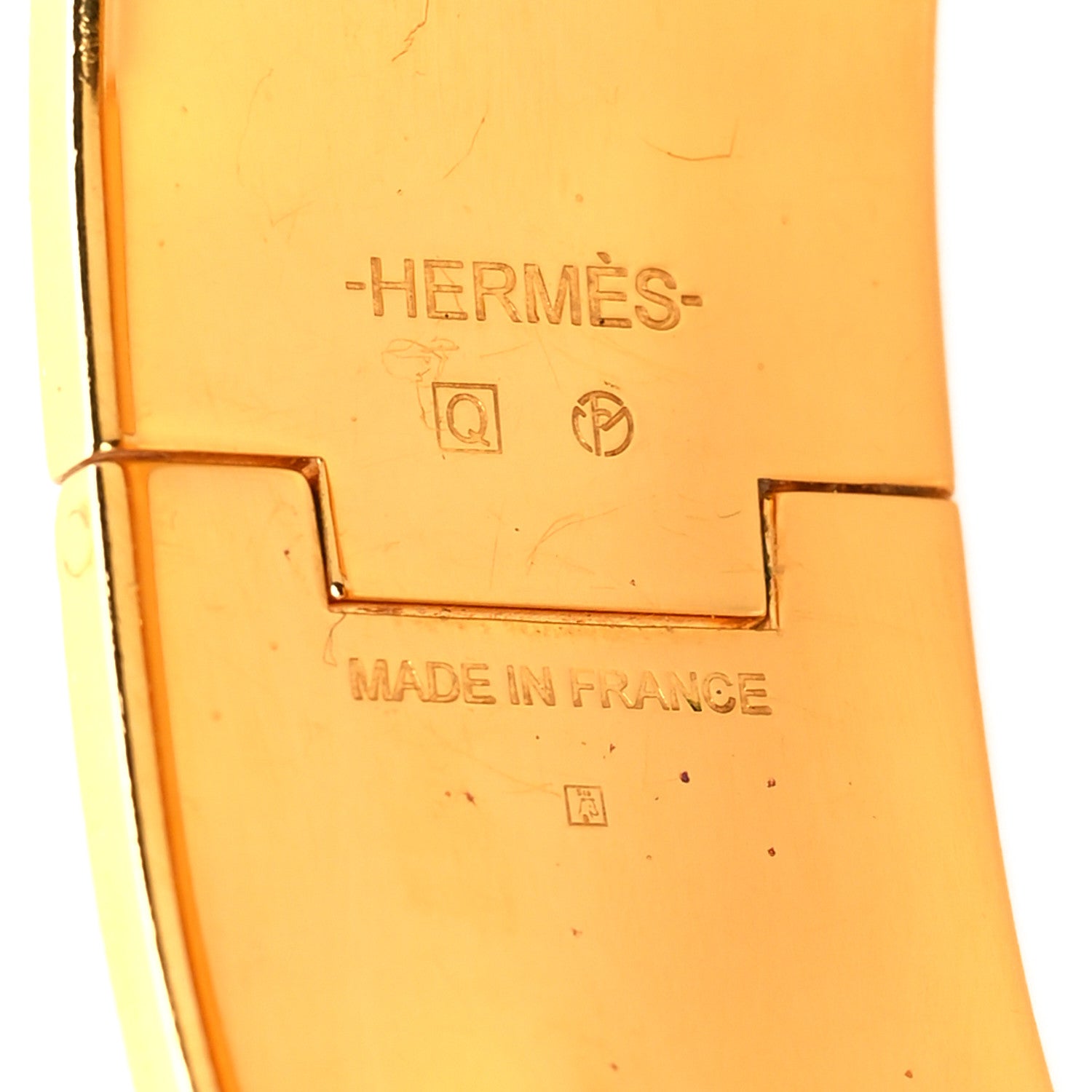 Hermes Enamel Wide Clic Clac H Bracelet PM Malachite 4 of 4