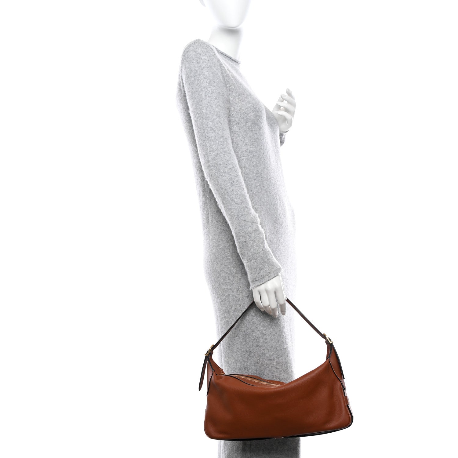 Celine Supple Calfskin Medium Romy Shoulder Bag Tan 2 of 13