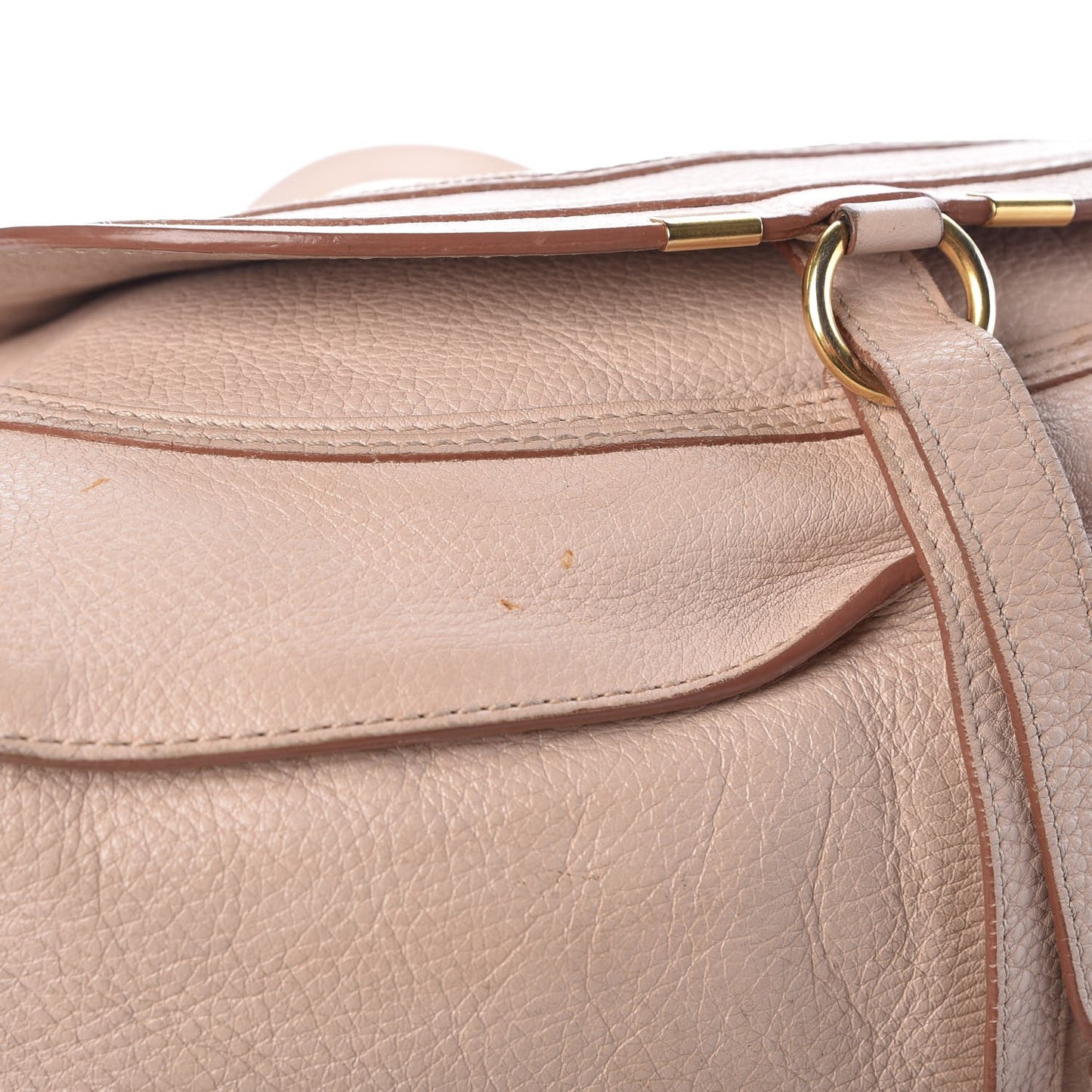 Calfskin Medium Marcie Satchel Nude Pink