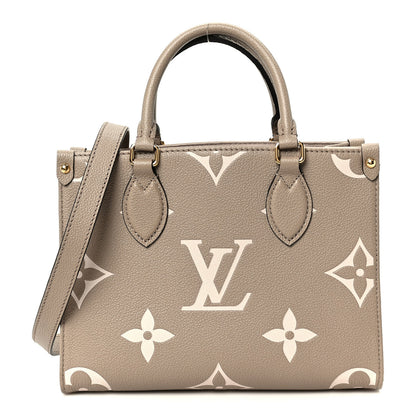 Louis Vuitton Empreinte Monogram Giant Onthego PM Tourterelle Creme 1 of 8