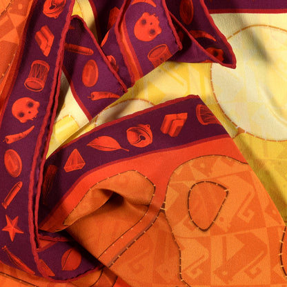 Louis Vuitton Silk Sun Geant Square Scarf Soleil Yellow 3 of 4