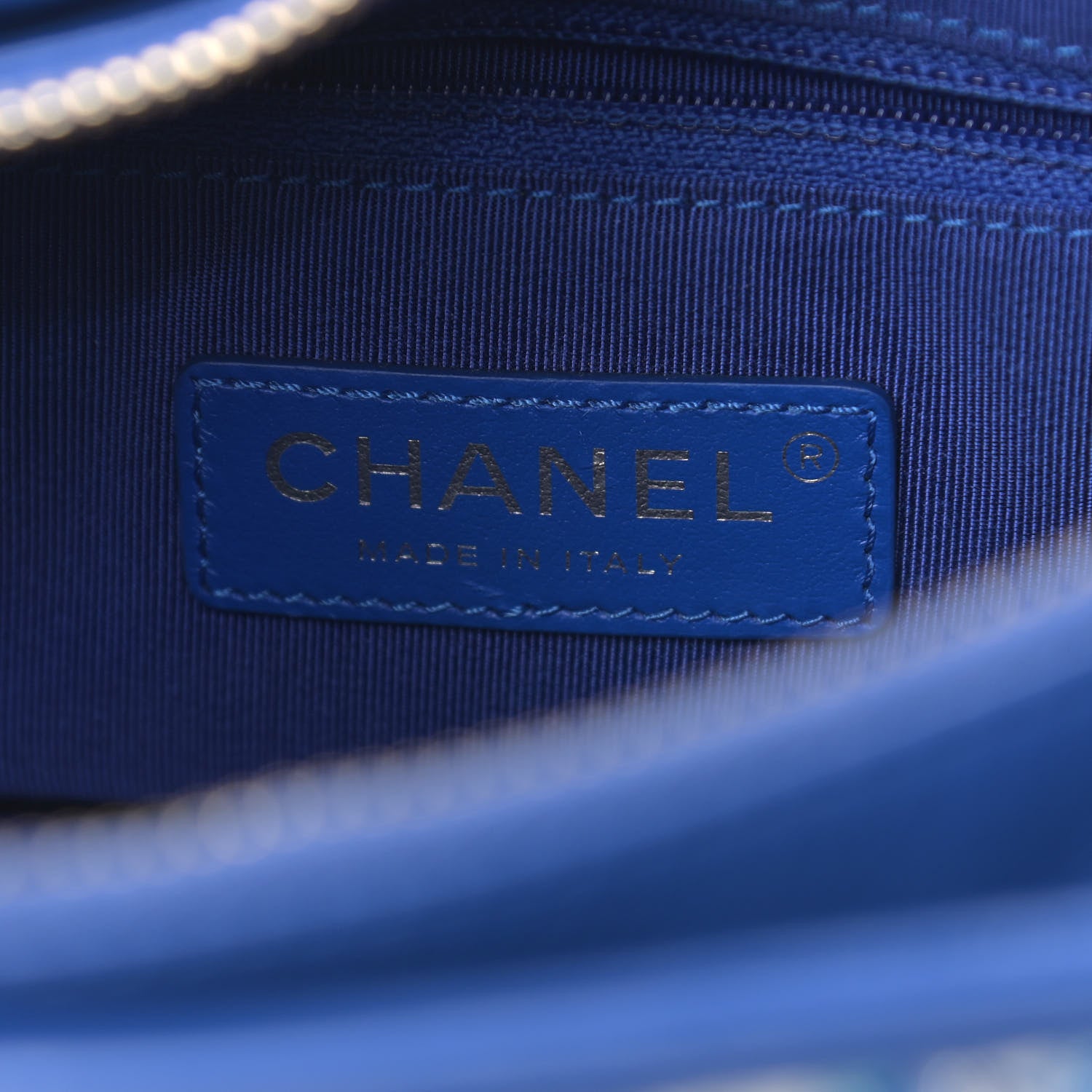 Chanel Tweed Calfskin Small Gabrielle Hobo Royal Blue 6 of 10