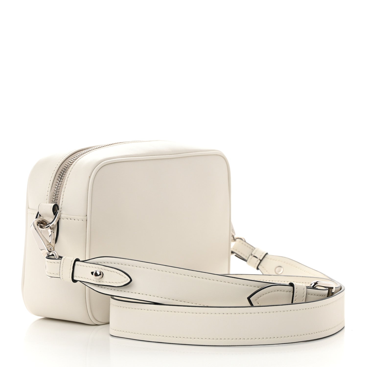 Prada City Calf Monkey Print Camera Bag White Papaya 3 of 14