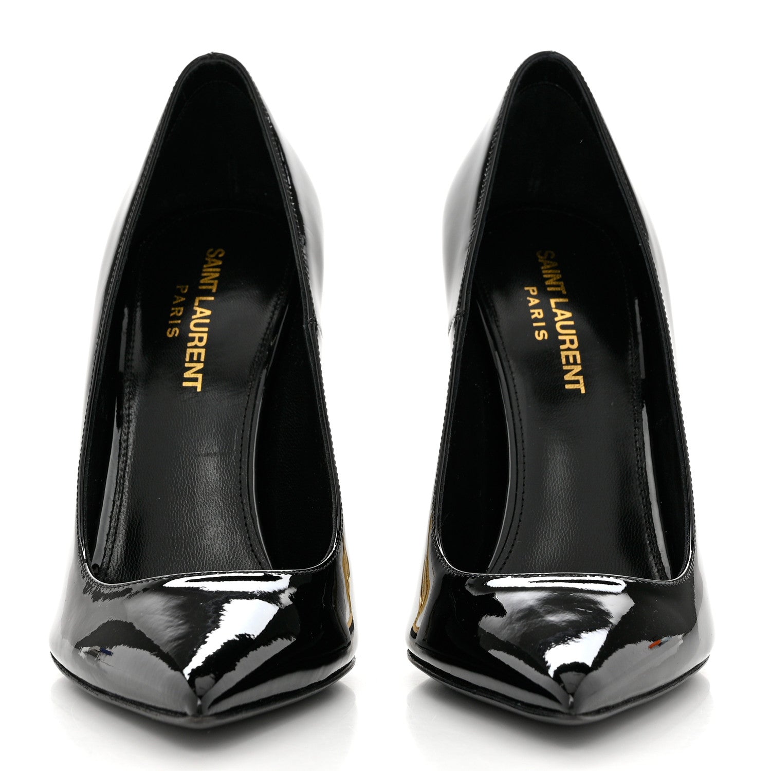 Saint Laurent Patent Opyum 110 Pumps 36.5 Black Gold 2 of 9