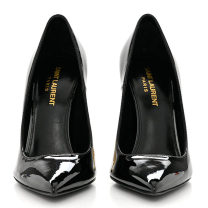 Saint Laurent Patent Opyum 110 Pumps 36.5 Black Gold 2 of 9