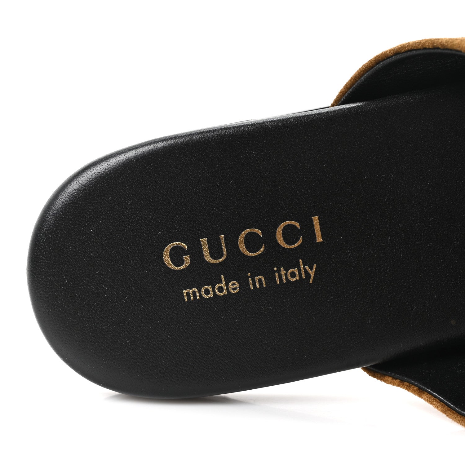 Gucci Suede Cachemire Monogram Mens Princetown Slippers 10 Pepper Brown 8 of 10