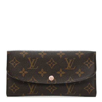 Louis Vuitton Monogram Emilie Wallet Rose Ballerine 1 of 16