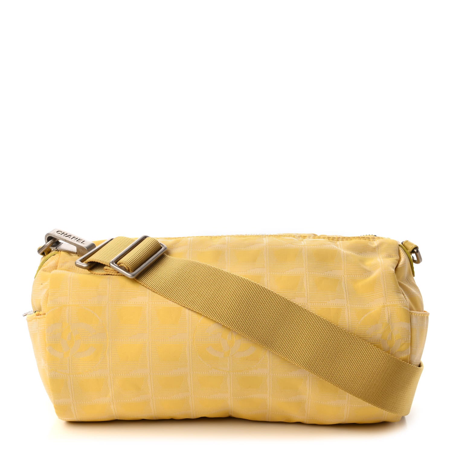 Chanel Nylon Travel Duffle Yellow 1 of 10