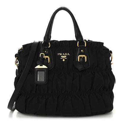 Prada Tessuto Nylon Gaufre Tote Black 1 of 9