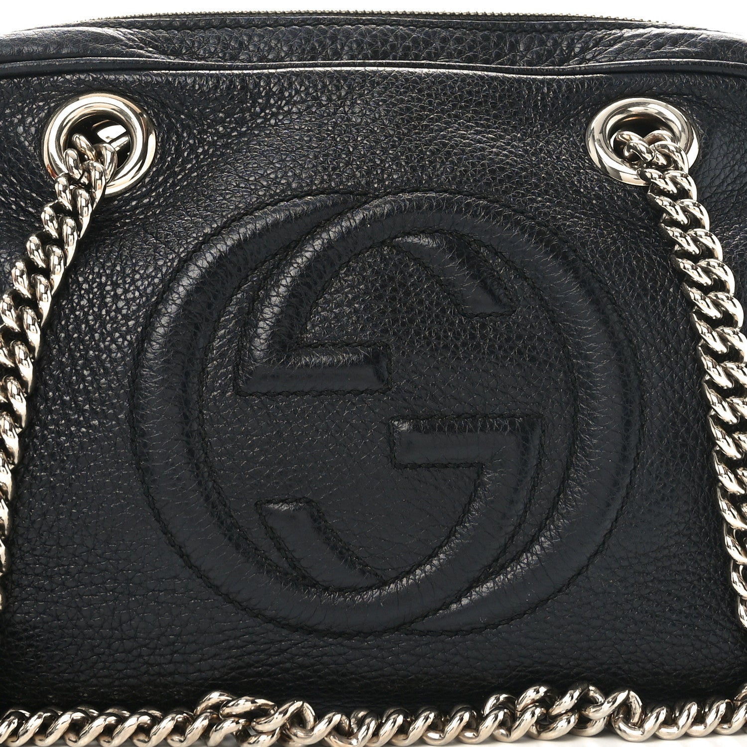 Gucci Pebbled Calfskin Small Soho Bowler Black 8 of 11