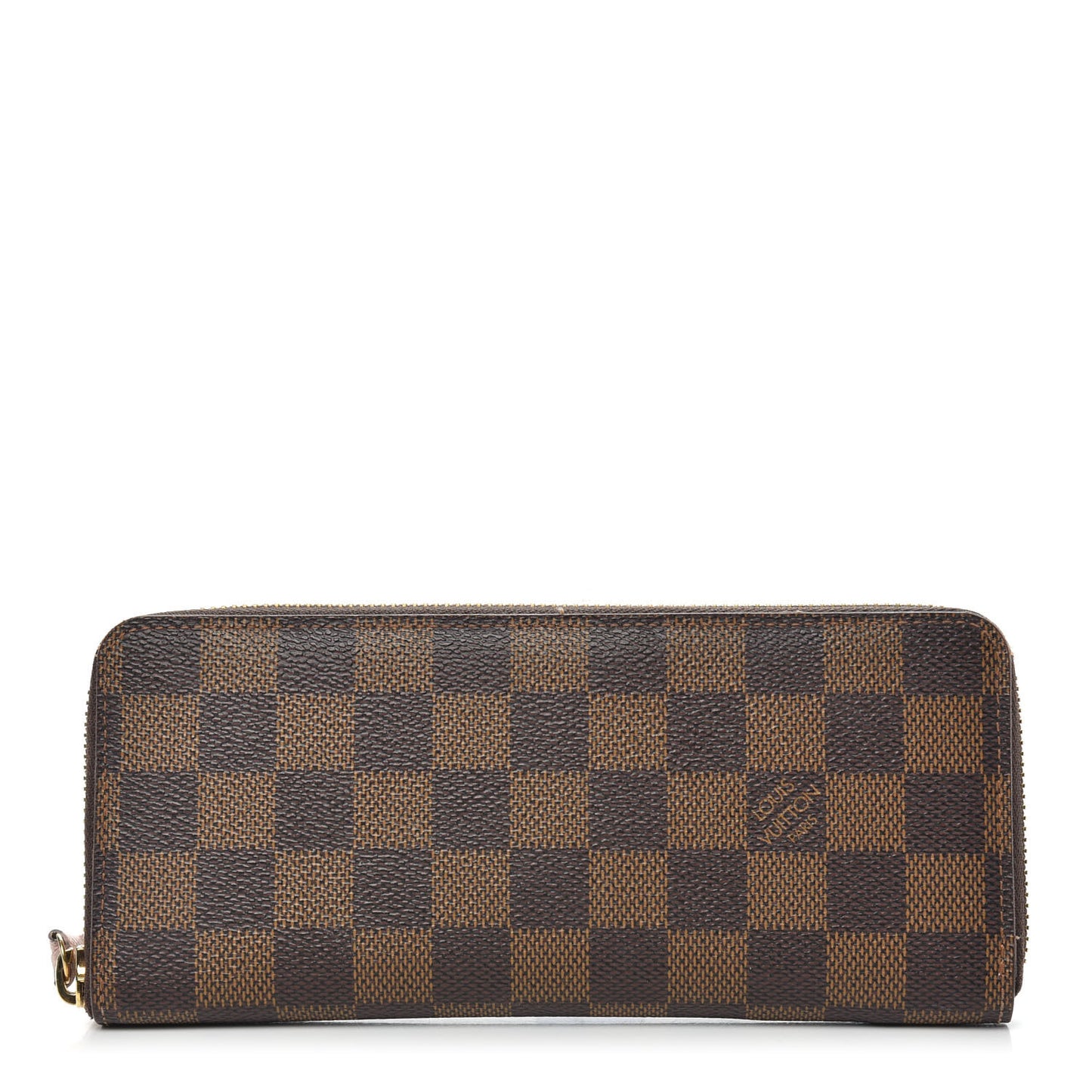 Damier Ebene Clemence Wallet Rose Ballerine