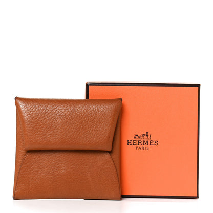 Hermes Barenia Faubourg Bastia Verso Coin Purse Fauve Abricot 8 of 8