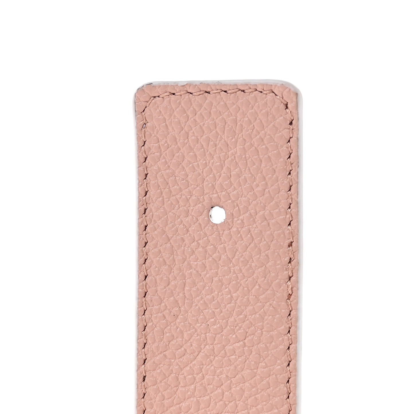 Taurillon Calfskin Monogram 30mm LV Initiales Reversible Belt 90 36 Rose Ballerine Ivory