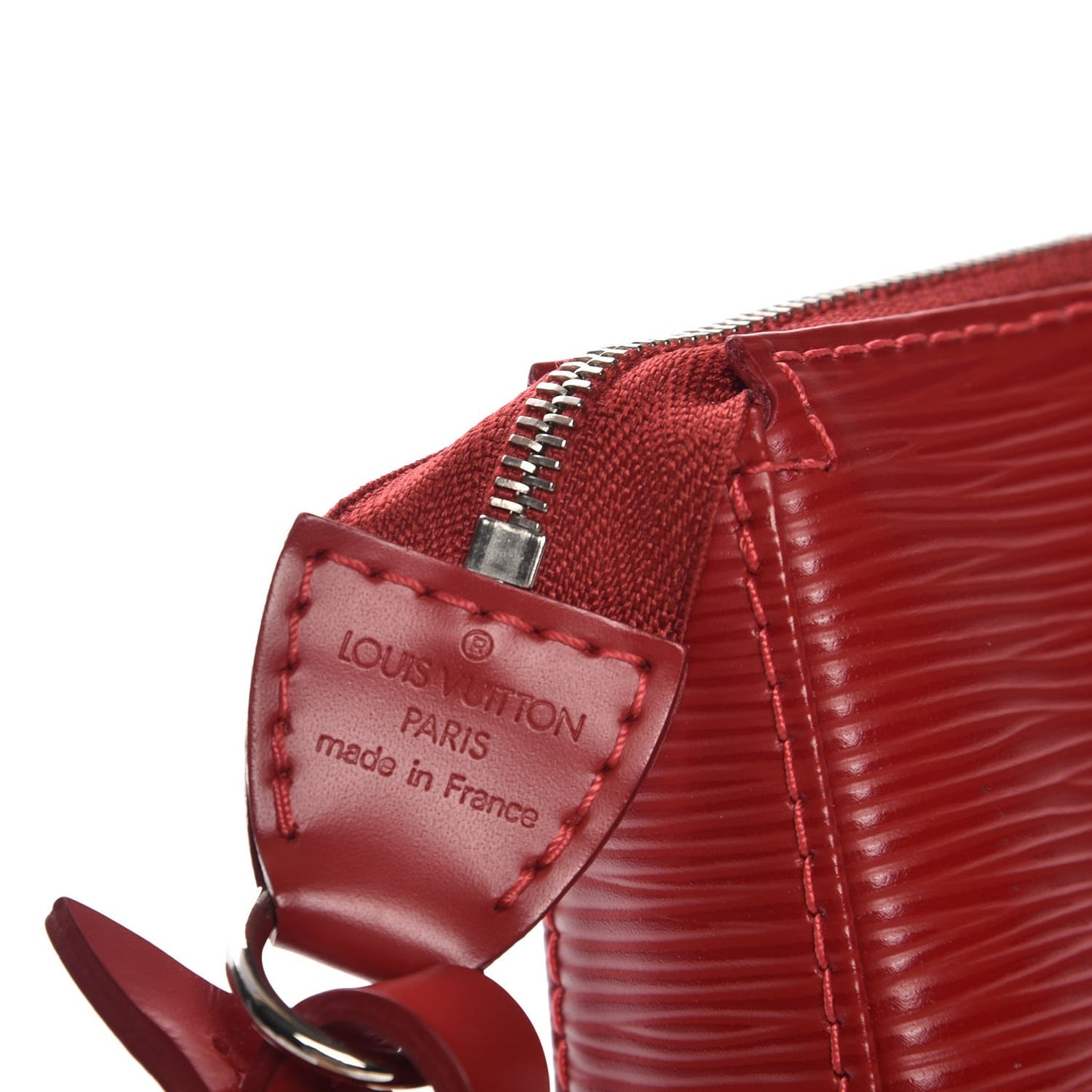 Epi Pochette Accessories NM Carmine