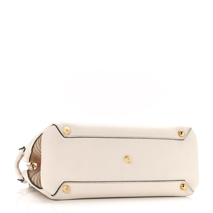 Burberry Derby Calfskin House Check Medium Banner Tote Beige 4 of 10
