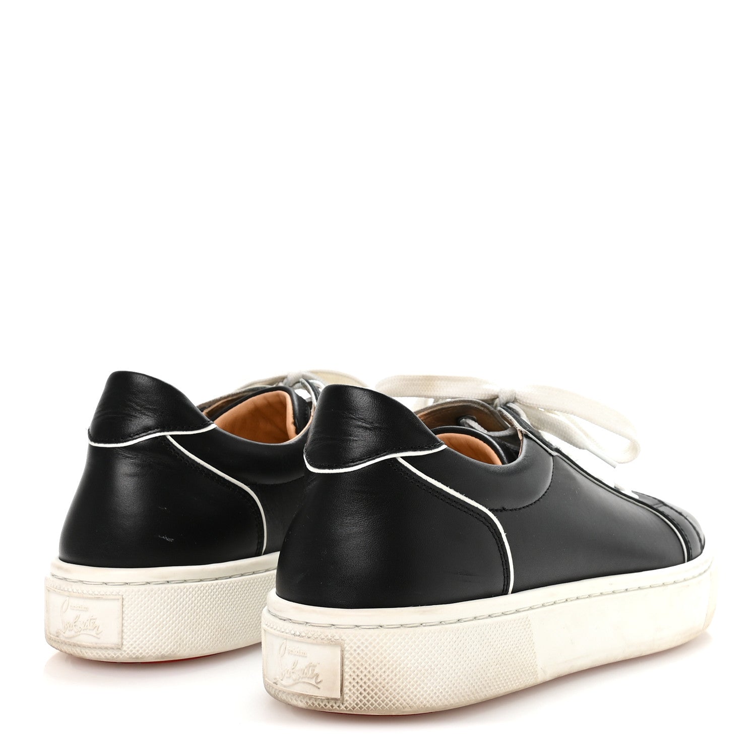 Christian Louboutin Calfskin Vierissima Flat Sneakers 39.5 Black 5 of 8